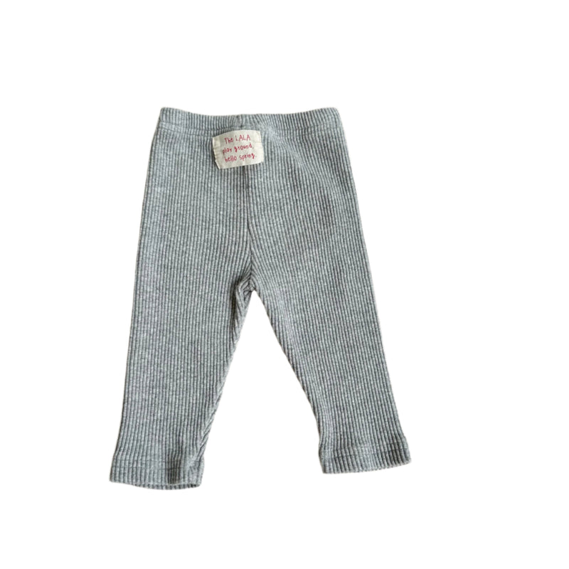 Bebe spring rib leggings - Grey melange