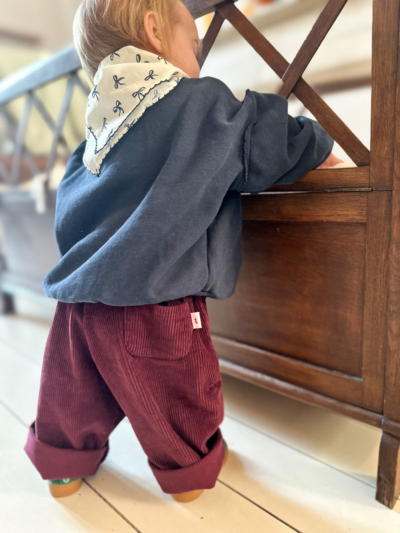 Roco corduroy chino pants - Burgundy