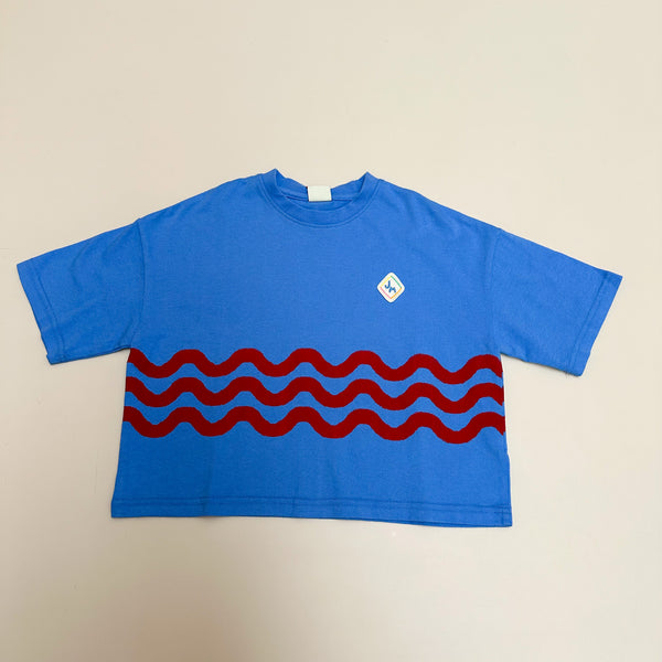 Wave tee - Blue/red