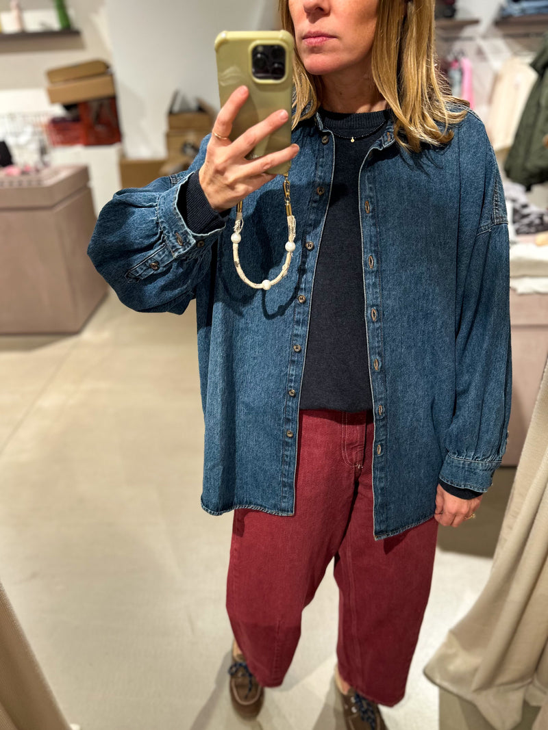 Ymobay balloon denim - Burgundy