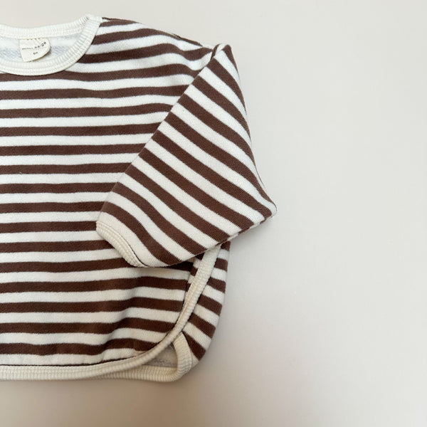 Bebe striped sweater - Brown/cream
