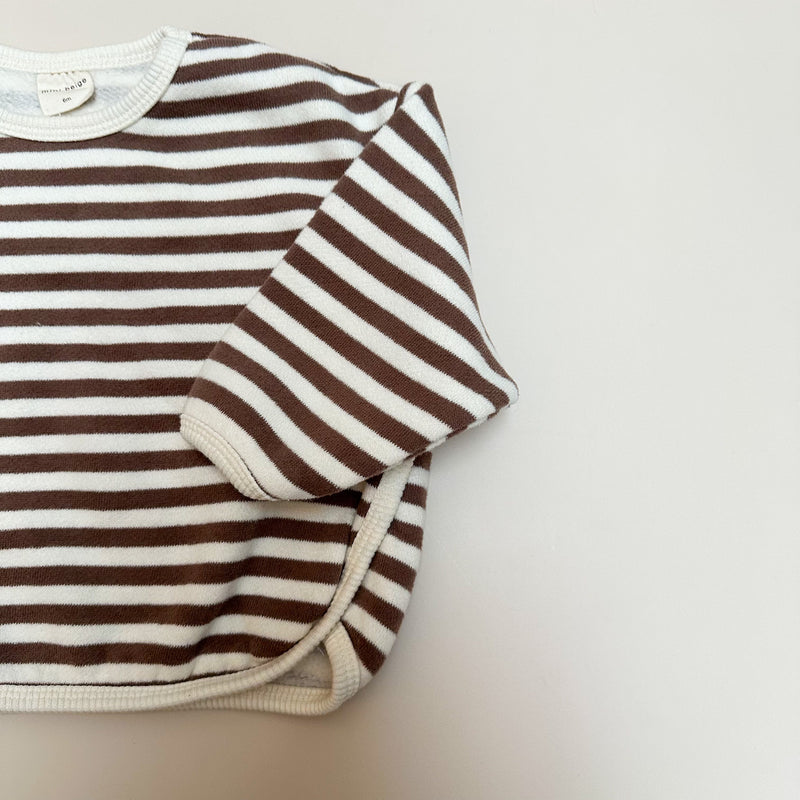 Bebe striped sweater - Brown/cream