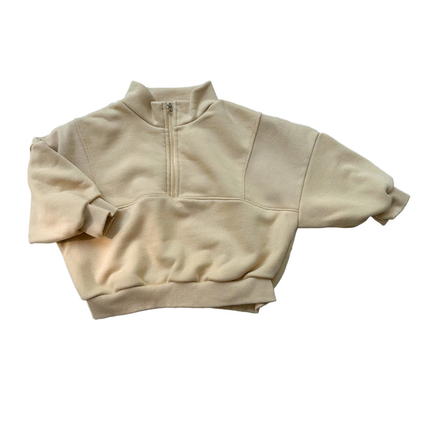 Half zip up sweater - Warm yellow