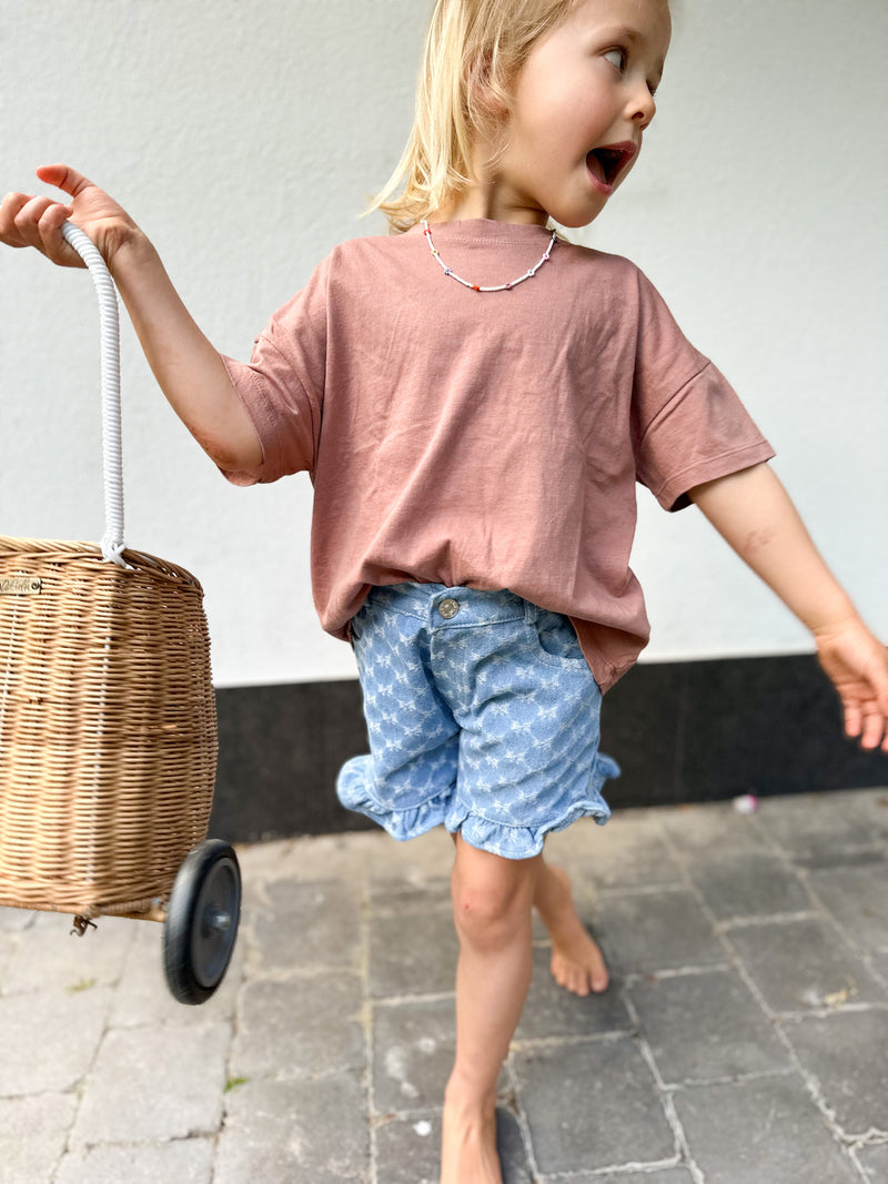 Oversized boxy tee - Terracotta brick