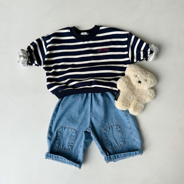 Bebe striped sweater - Navy