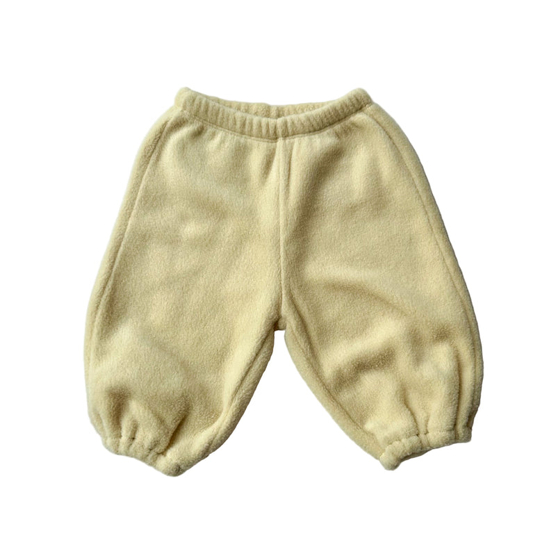 Heart fleece jogger pants - Yellow