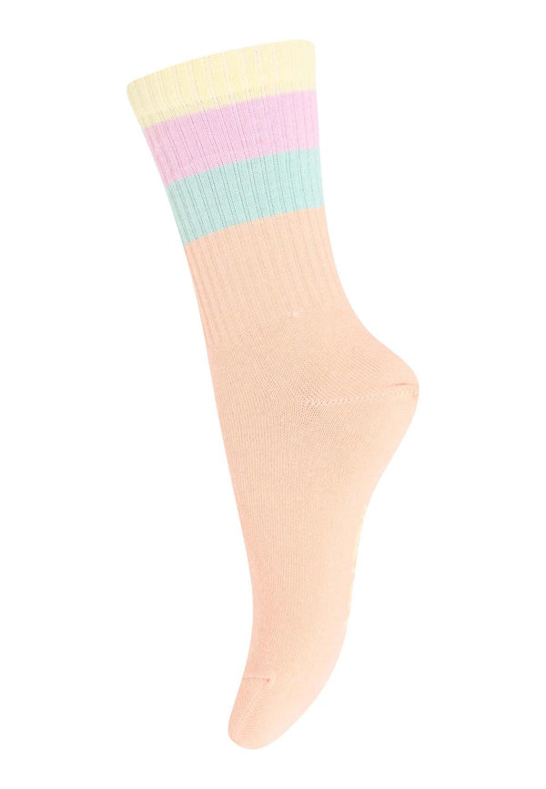 Wide stripes socks - Peach perfect