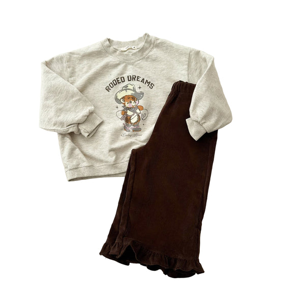 Cowboy bear sweatshirt - Oatmeal