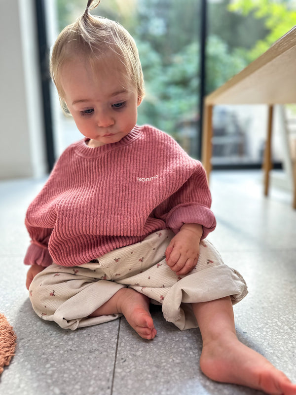 Rib sweatshirt - Rose