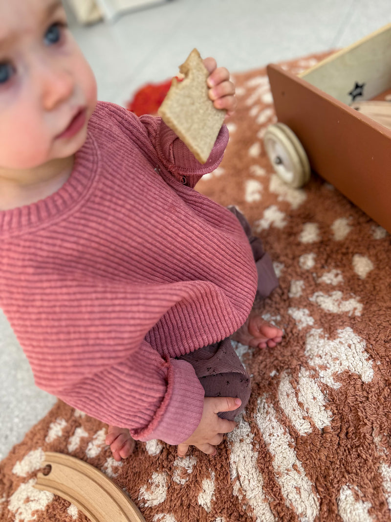 Rib sweatshirt - Rose