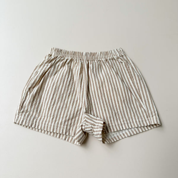Lala striped shorts - Beige
