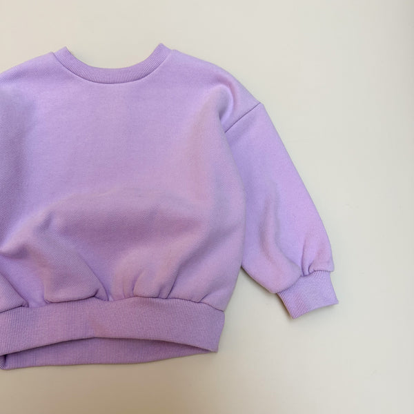 Chunky fleeced sweatshirt - Lilac