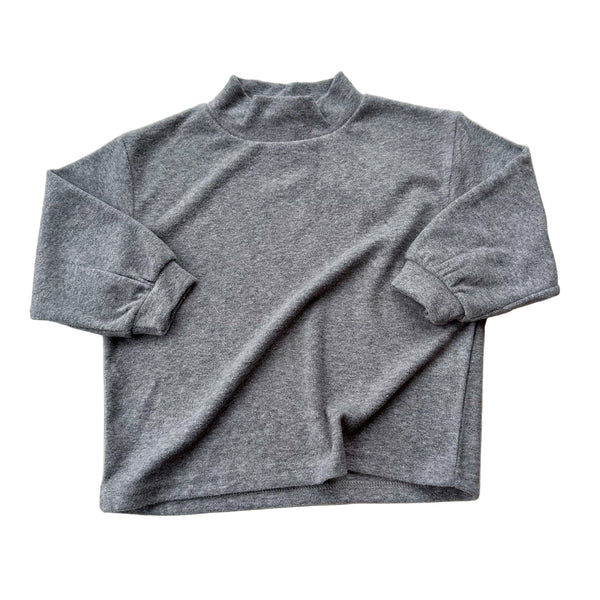 Soft half turtleneck - Grey melange
