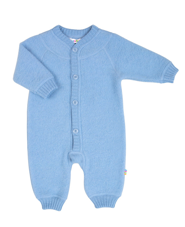 Wool fleece overall - Sky blue