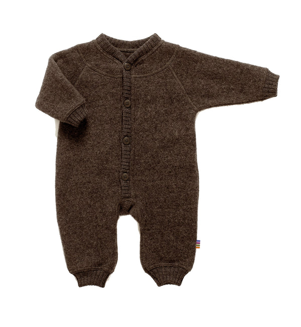 Wool fleece overall - Brown