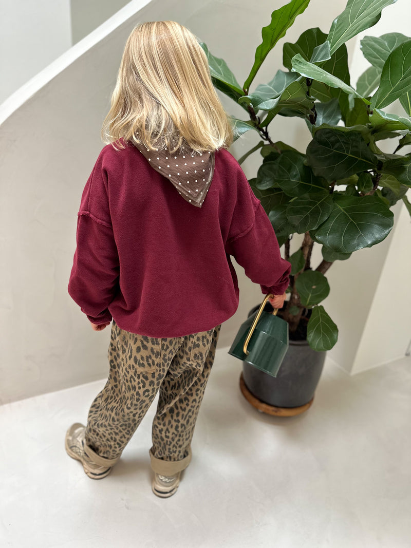 Lou pocket sweatshirt - Wine