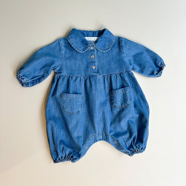 Denim pocket overall - Blue