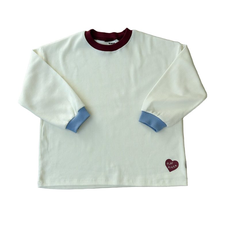 Love rib tee - Cream