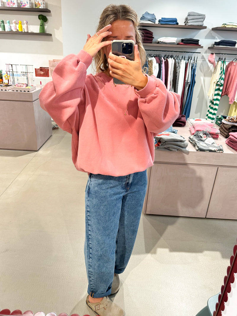 Soft oversized sweater - Dusty peach