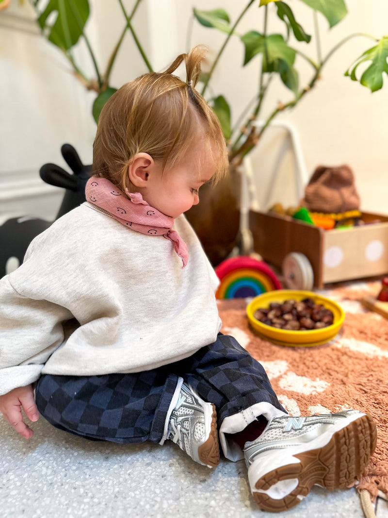 Max checkered jeans - Blue