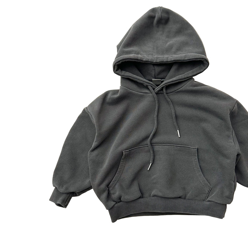 Oversized pigment hoodie - Charcoal