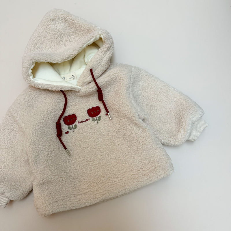 Teddy hoodie jumper - Cream