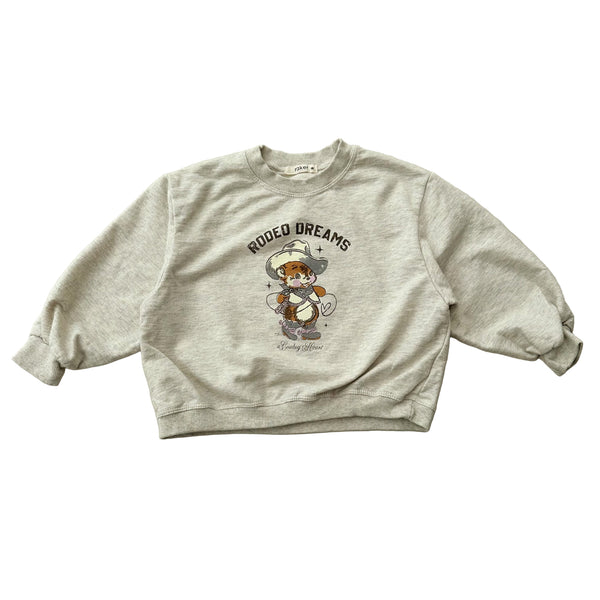 Cowboy bear sweatshirt - Oatmeal