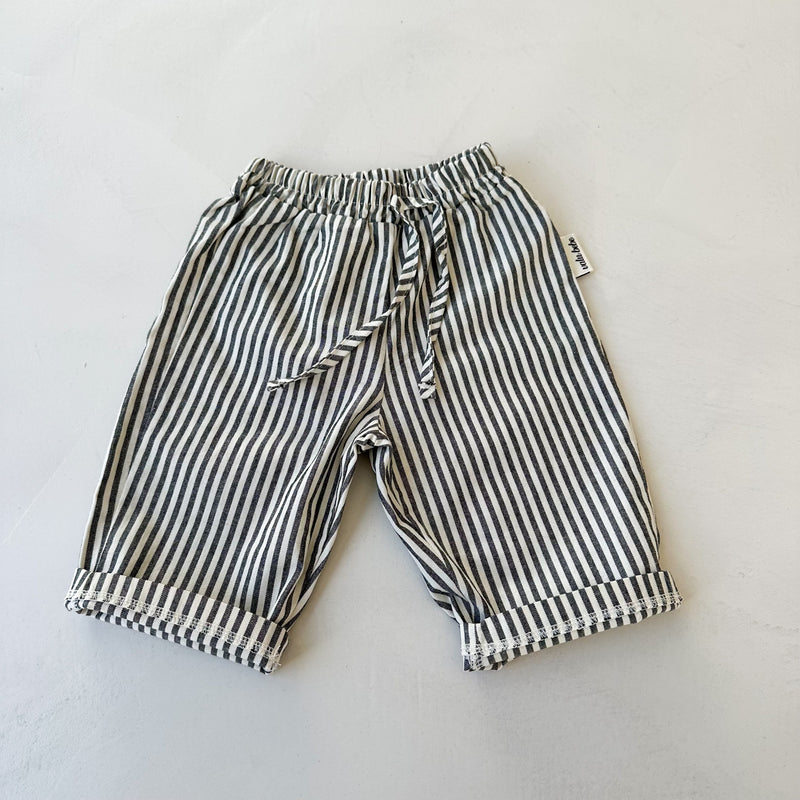 Bebe striped chino pants - Charcoal