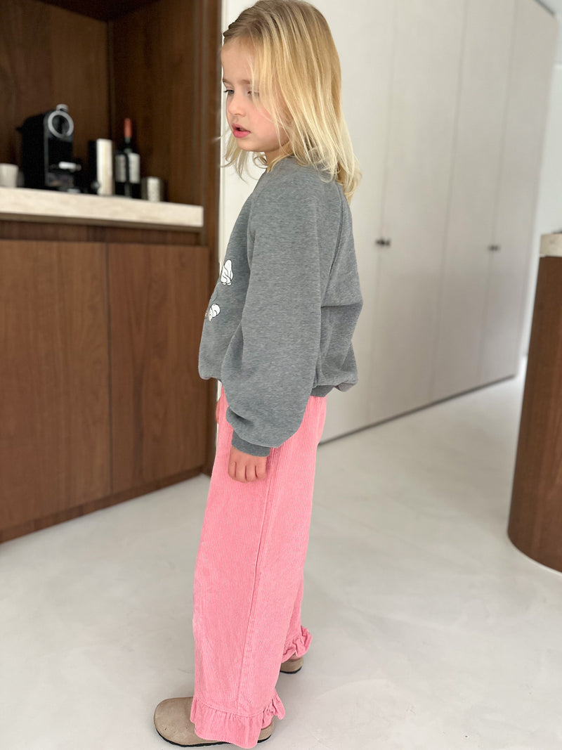 T&J fleeced raglan sweatshirt - Grey melange