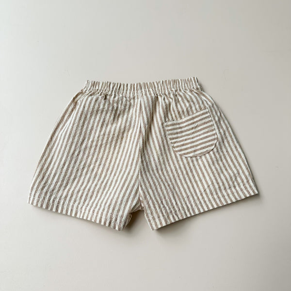 Lala striped shorts - Beige
