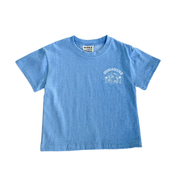 Sunshine tee - Blue melange