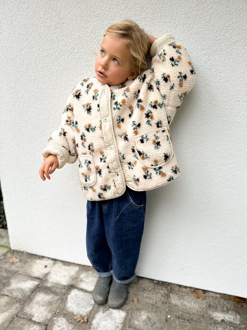 Flower dumble jacket - Cream