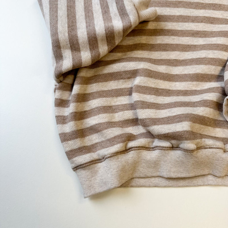 Big stripe sweatshirt - Beige