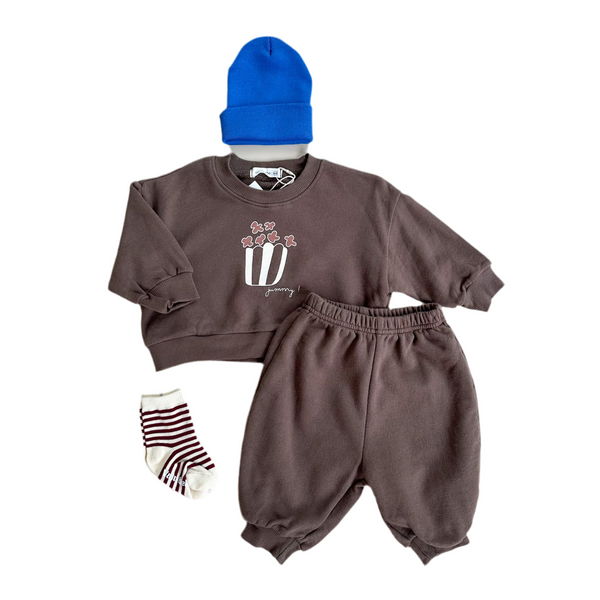 Bebe popcorn sweatshirt - Brown