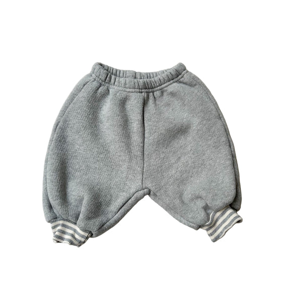 Bebe fleeced jogger pants - Grey melange