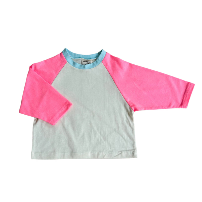 Raglan tee - Fluo pink