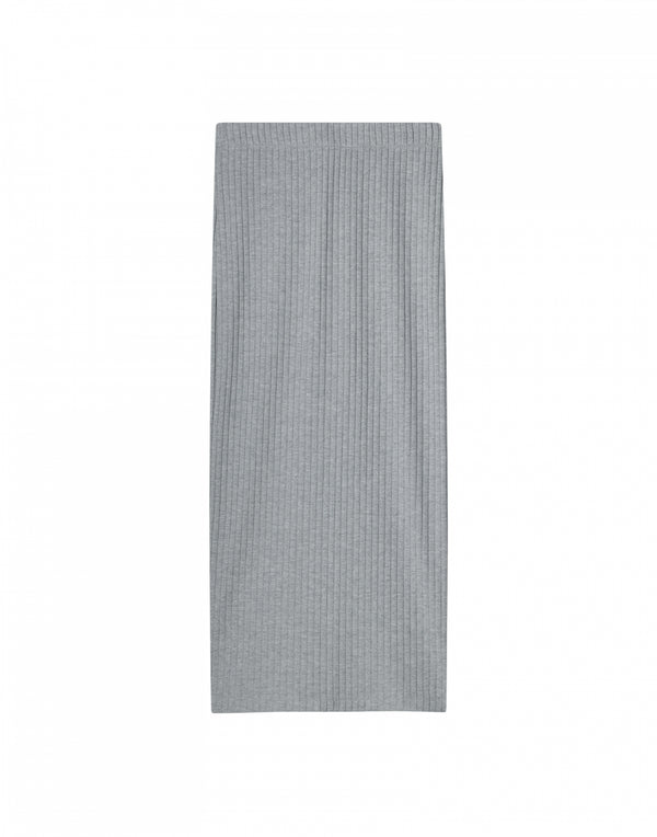 Aste rib skirt - Grey melange