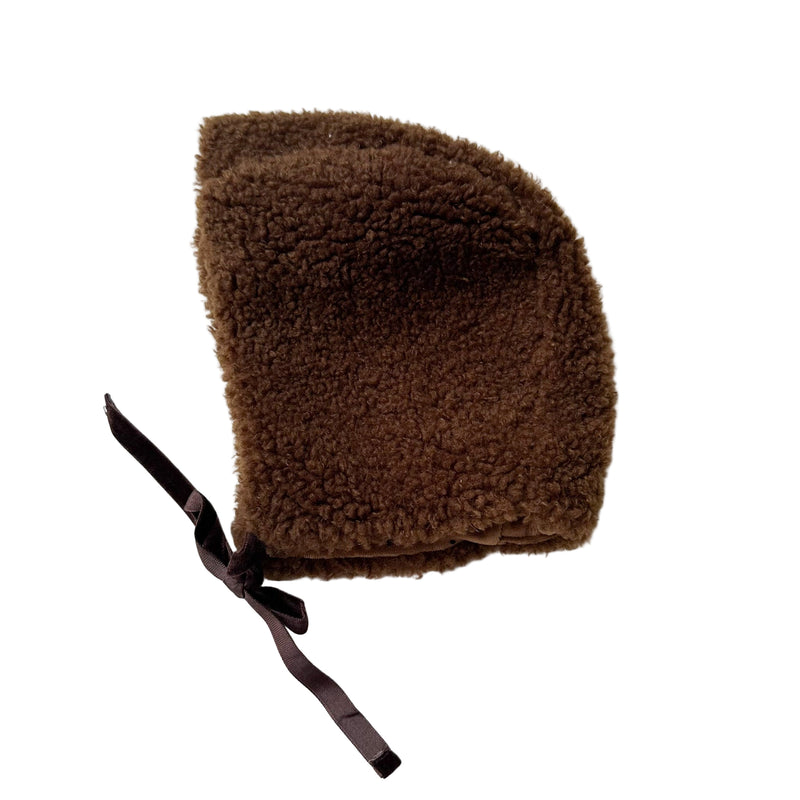 Reversible teddy bonnet - Brown