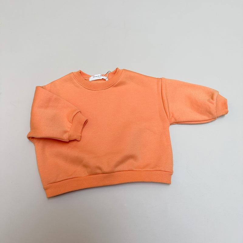 Daily fleeced sweater - Orange