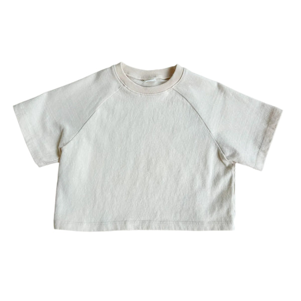 Mel boxy raglan tee - Cream