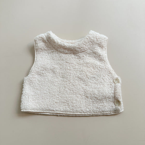 Teddy boucle debardeur - Cream