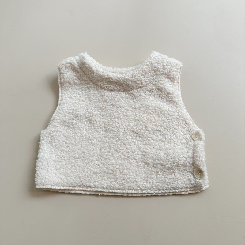 Teddy boucle debardeur - Cream