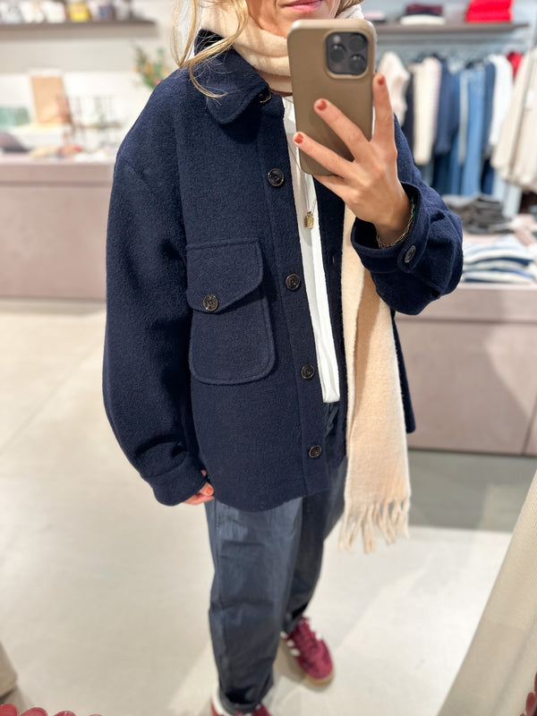 Aime wool jacket - Navy