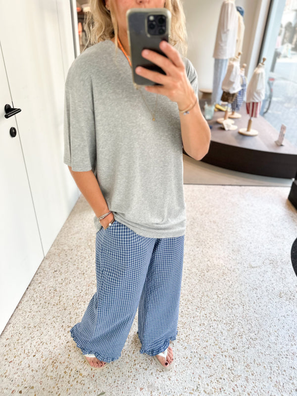Super soft flowy tee - Grey melange