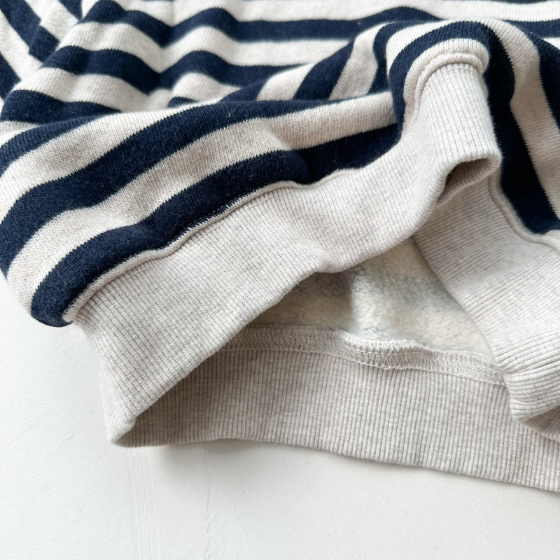 Big stripe sweatshirt - Navy