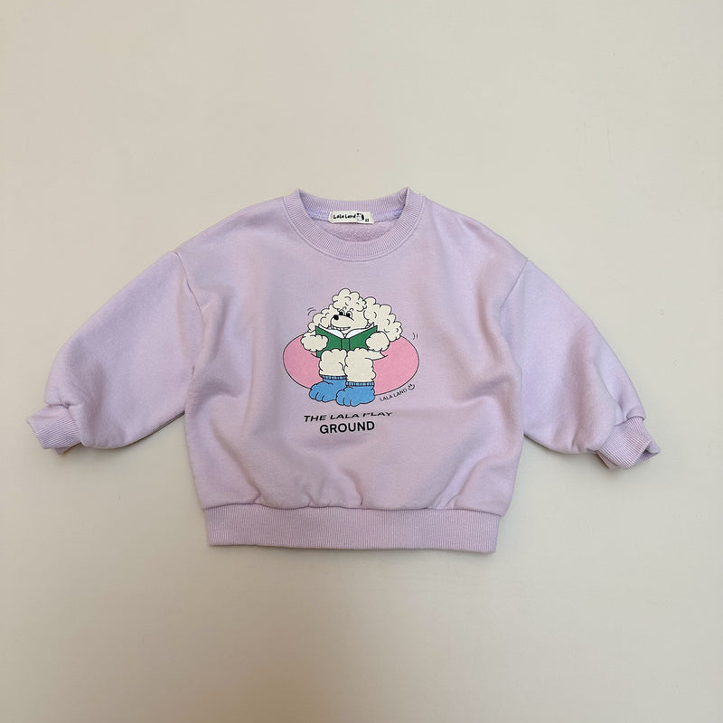 Poodle sweatshirt - Lilac