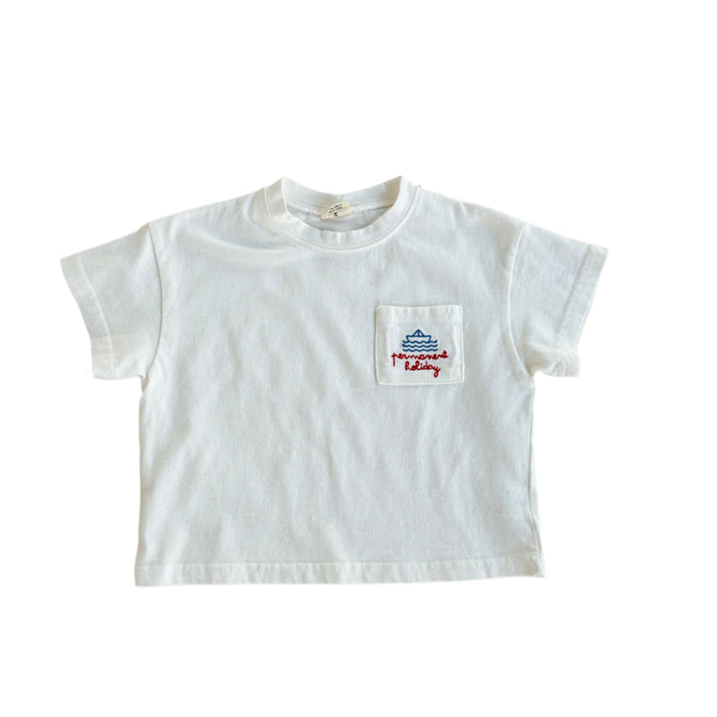Sail pocket tee - White