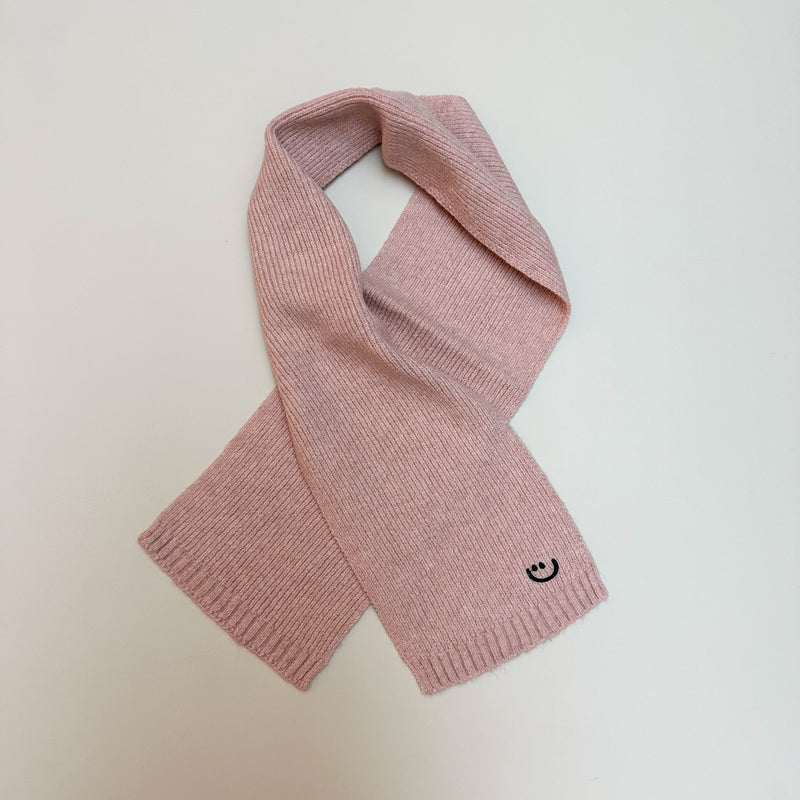 Soft smile scarf - Pink melange