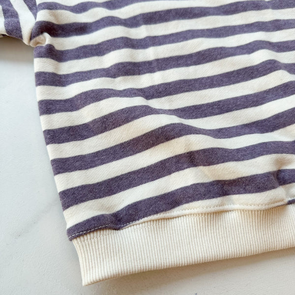 100 Striped sweater - Dusty lavender