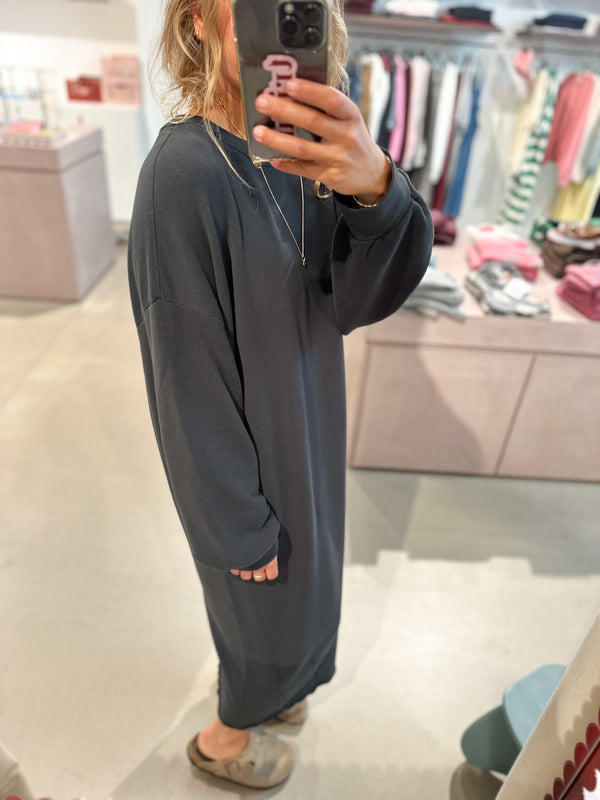 Atubay long dress - darkness black
